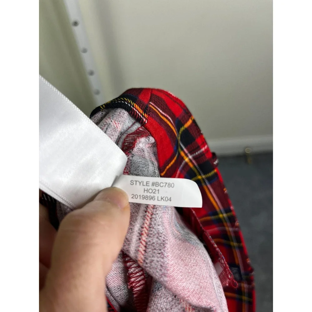 J.Crew Pants 12 Red Winnie Pant Stewart Tartan Plaid Slim Festive Holiday